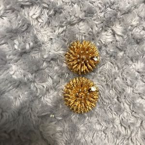 GOLD CLIP ON EARRINGS
